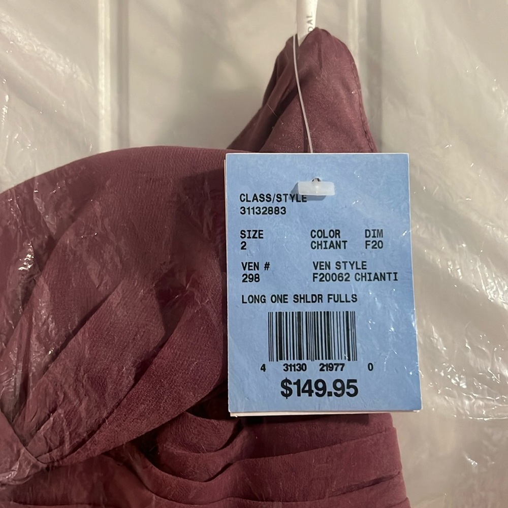 NWT David’s bridal bridesmaid gown